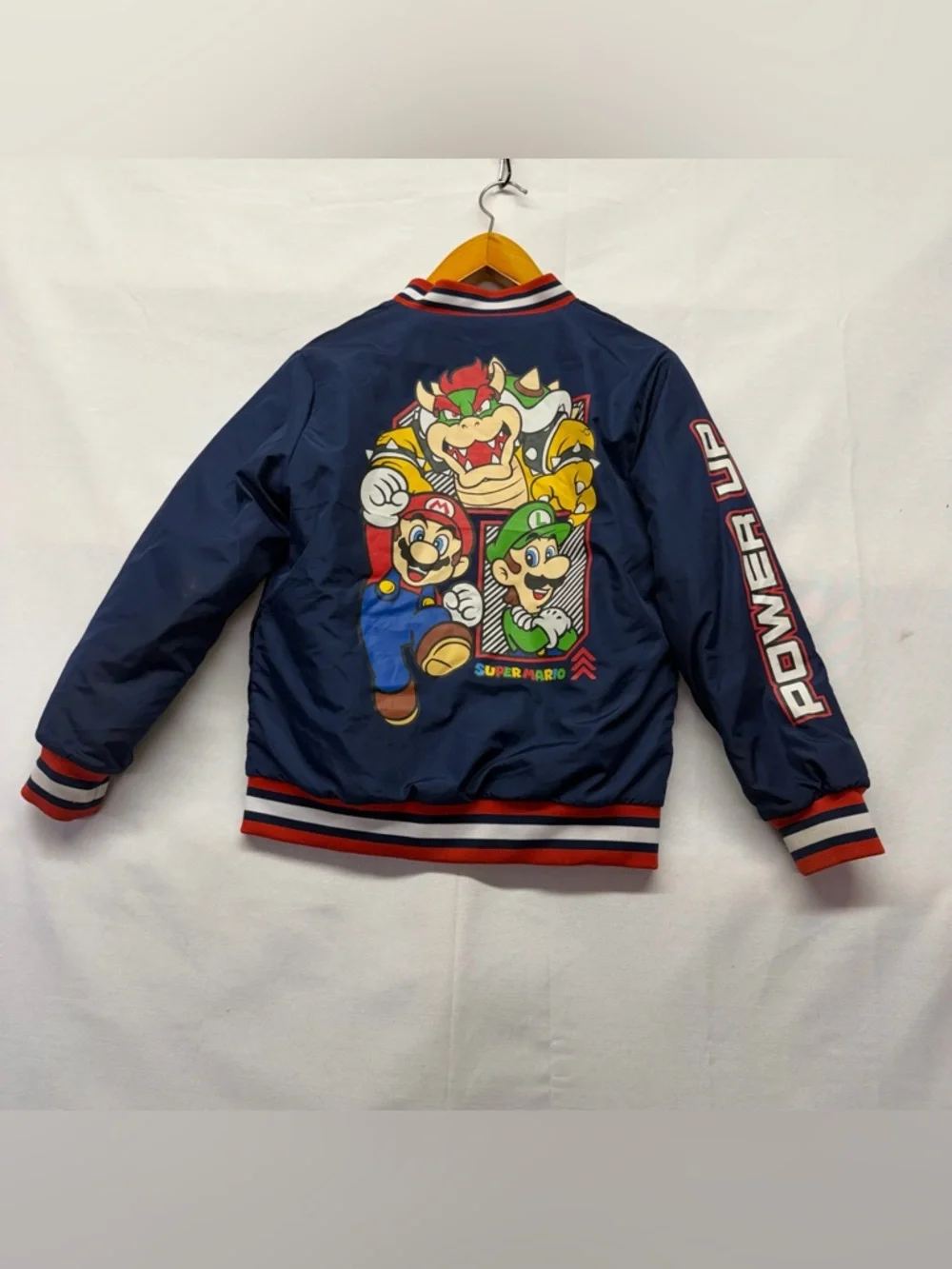 Nintendo Super Mario Admiral Navy‎ Jacket with Red Trim